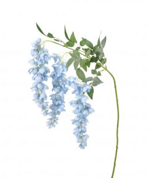 Artificial Abutilon Pictum Flower 43" - 24 Pieces - Blue