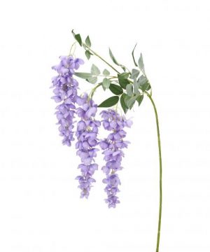 Artificial Abutilon Pictum Flower 43" - 24 Pieces - Lavender