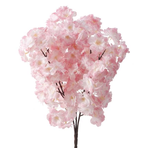 Artificial Flower w/ Greenery Stem - 24 Pieces - Blush