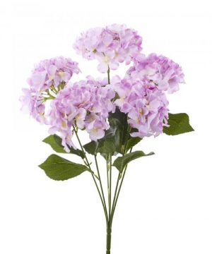 Artificial Hydrangea Bouquet 22½" - 24 Pieces - Lavender