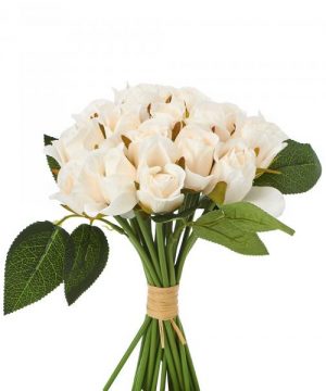 Artificial Rose Bud - 480 Individual Roses! - White