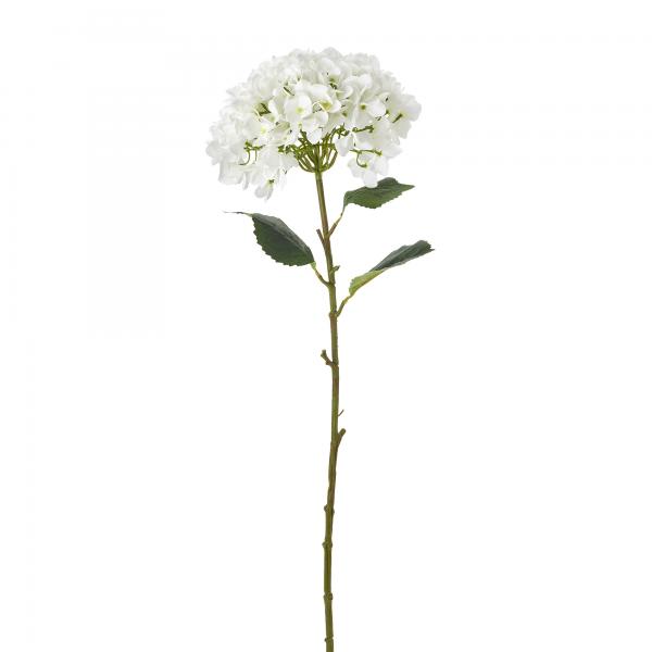 Artificial Single Stem Hydrangea Flower 39" - White - 12 Pieces