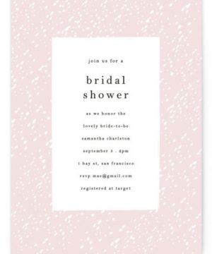 Blush Bridal Shower Invitations