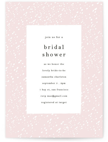 Blush Bridal Shower Invitations