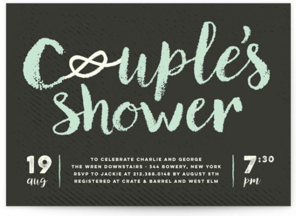 Couple's Knot Bridal Shower Invitations