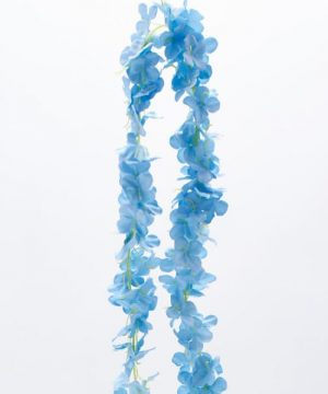 Decostar Artificial Flower Garland 80" - 24 Pieces - Blue