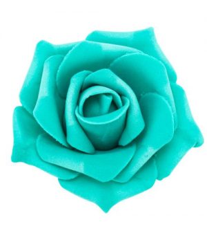 Decostar Foam Rose 2" - 12 Roses - Aqua