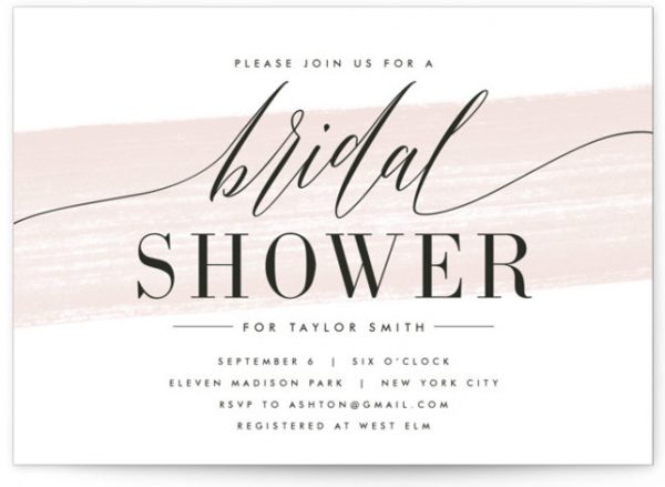 Effervescent Bridal Shower Invitations