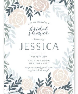 Fantasy Floral Bridal Shower Invitations
