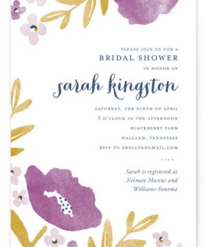 Fresh Cut Bridal Shower Invitations