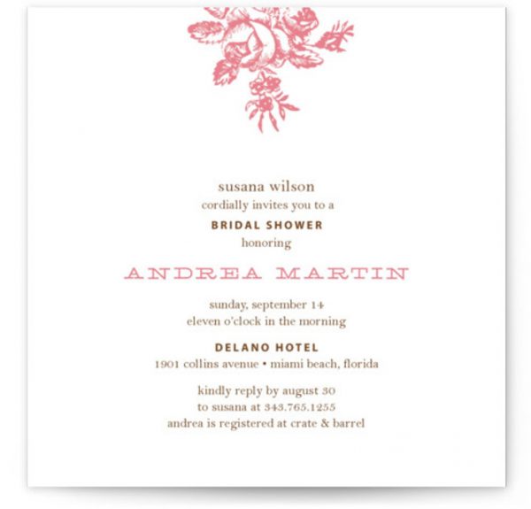 Haute Affair Bridal Shower Invitations
