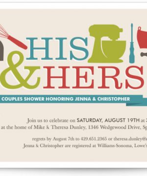 Household Mix Up Bridal Shower Invitations