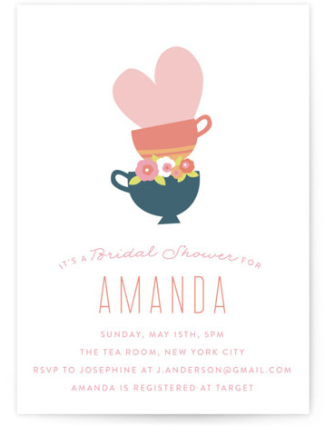 Love Like Tea Bridal Shower Invitations
