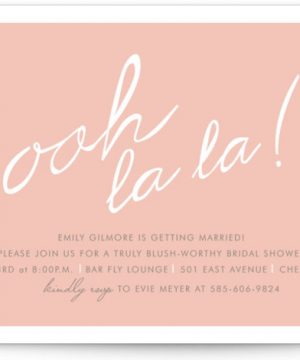 Make Her Blush Bridal Shower Invitations