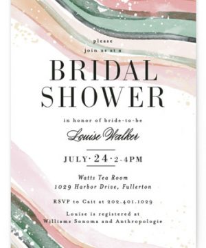 Painted Layers Splash Bridal Shower Invitations