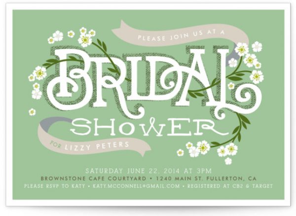 Shower Blossoms Bridal Shower Invitations