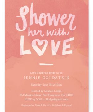Shower With Love Bridal Shower Invitations