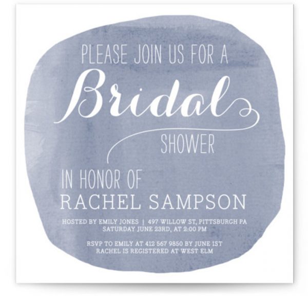 Simply Baby Bridal Shower Invitations
