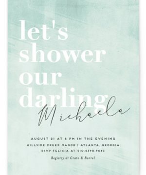 Sorbet Bridal Shower Invitations