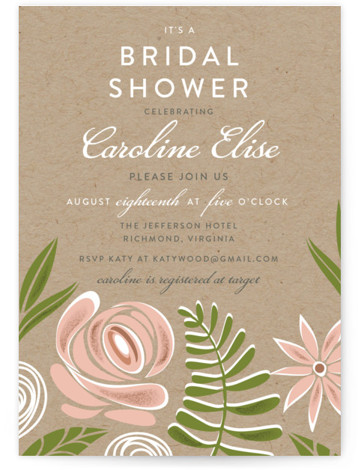 Southern Krafted Bridal Shower Invitations