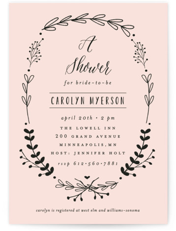 The Meadow Bridal Shower Invitations