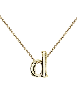 Aqua Initial Pendant Necklace in 18K Gold-Plated Sterling Silver, 14 - 100% Exclusive