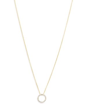 Bloomingdale's Diamond Circle Pendant Necklace in 14K Yellow Gold, 0.30 ct. t.w, 18 - 100% Exclusive