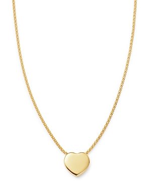 Bloomingdale's Heart Pendant Necklace in 14K Yellow Gold, 18 - 100% Exclusive