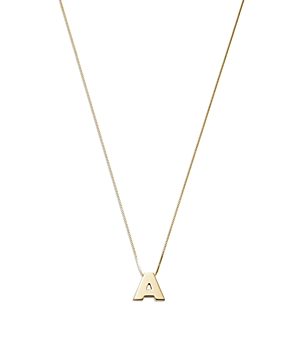Bloomingdale's Initial A Pendant Necklace in 14K Yellow Gold, 16 - 100% Exclusive
