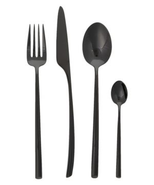 Cutipol - Mezzo 24 Piece Cutlery Set - Black