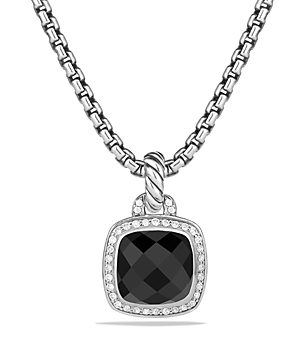 David Yurman Albion Pendant with Black Onyx and Diamonds