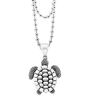Lagos Rare Wonders Sea Turtle Pendant Necklace, 34