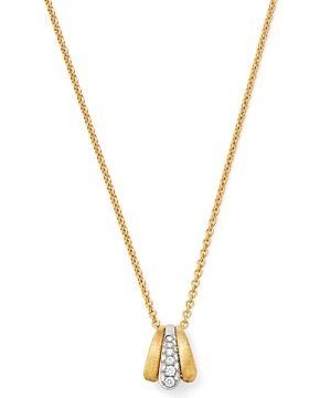 Marco Bicego 18K Yellow & White Gold Lucia Diamond Pendant Necklace, 16.5