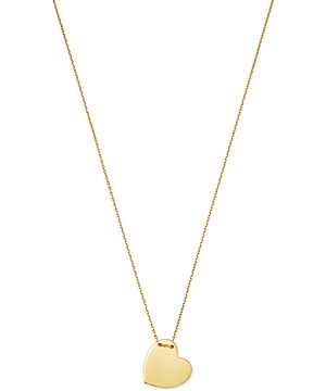 Moon & Meadow Heart Pendant Necklace in 14K Yellow Gold, 18 - Exclusive