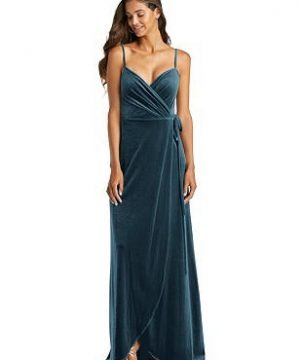 Special Order Velvet Wrap Maxi Dress with Pockets