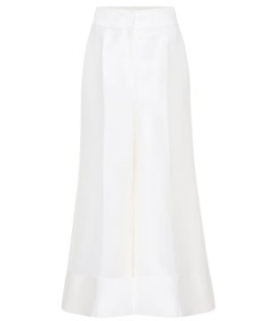 Bridal wool-blend trousers