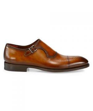 COLLECTION Single Monk-Strap Leather Dress Shoes