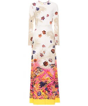Floral-printed maxi dress