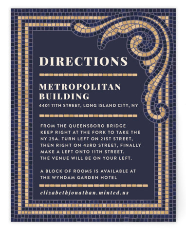 Mosaic Directions Cards