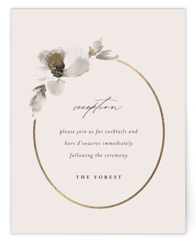Ophelia Foil-Pressed Reception Cards