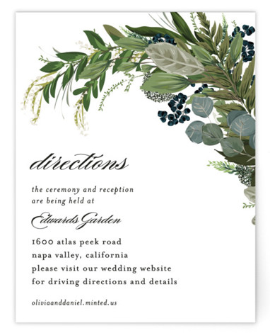 Side Swept Directions Cards