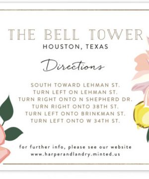 Spring Blooms Directions Cards