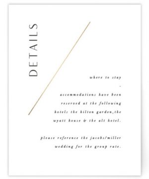 The Bias Foil-Pressed Direction Cards