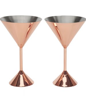 Tom Dixon - Plum Copper Martini Glass - Set of 2