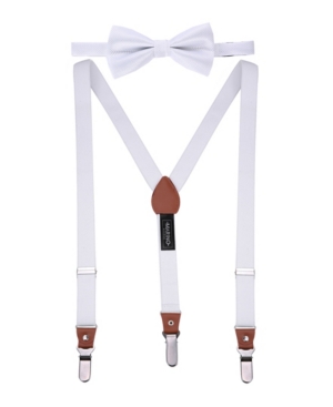 Mio Marino Men's Snazzy Suspender Bow Tie Set