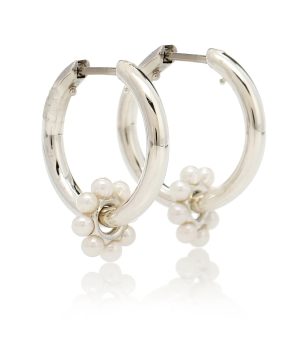 Akoya Ara Bloom sterling-silver earrings with pearls