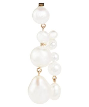 Beverly 14kt gold earrings with pearls