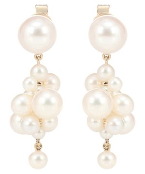 Botticelli 14kt gold earrings with pearls