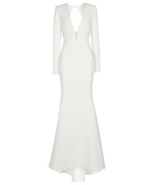 Bridal Harper crêpe gown