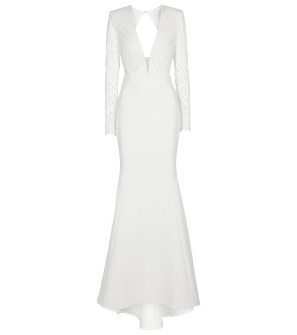 Bridal Harper crêpe gown